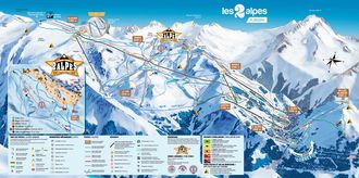 Pistenplan Les Deux Alpes