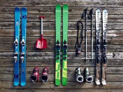 Skifahren Leihe Skistöcke
